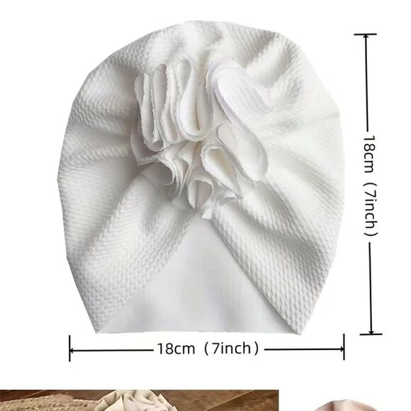 NWT - 2 Baby Toddler Headbands Hair-wraps Floral Flower Bows - Picture 6 of 6